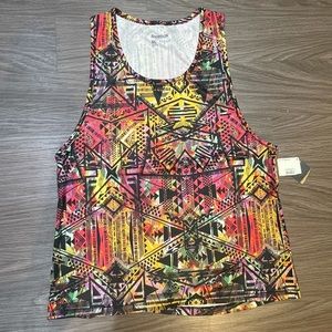 XL Reebok Multi color Printed Tank